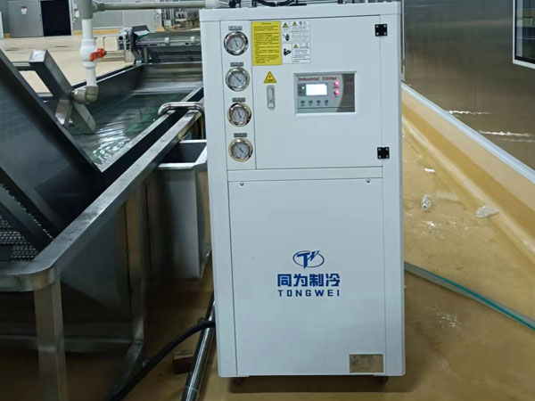 Tongwei ประสบความสำเร็จในการติดตั้งเครื่องทำความเย็นอากาศเย็น 10 ตันในโรงงานอาหารลูกค้า